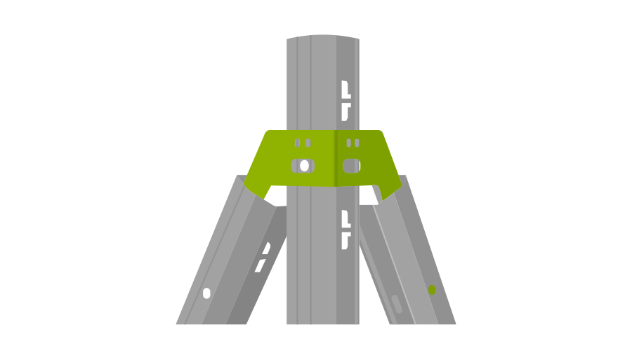 Double corner connector